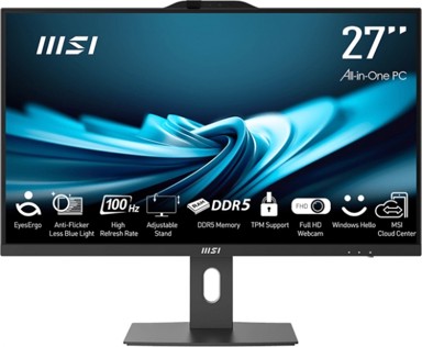 MSI AiO računalo PRO AP272P 14M-886XEU / Intel Core i7, 27", 1920x1080, 16GB, 1TB SSD, Windows 11 Pro, crni